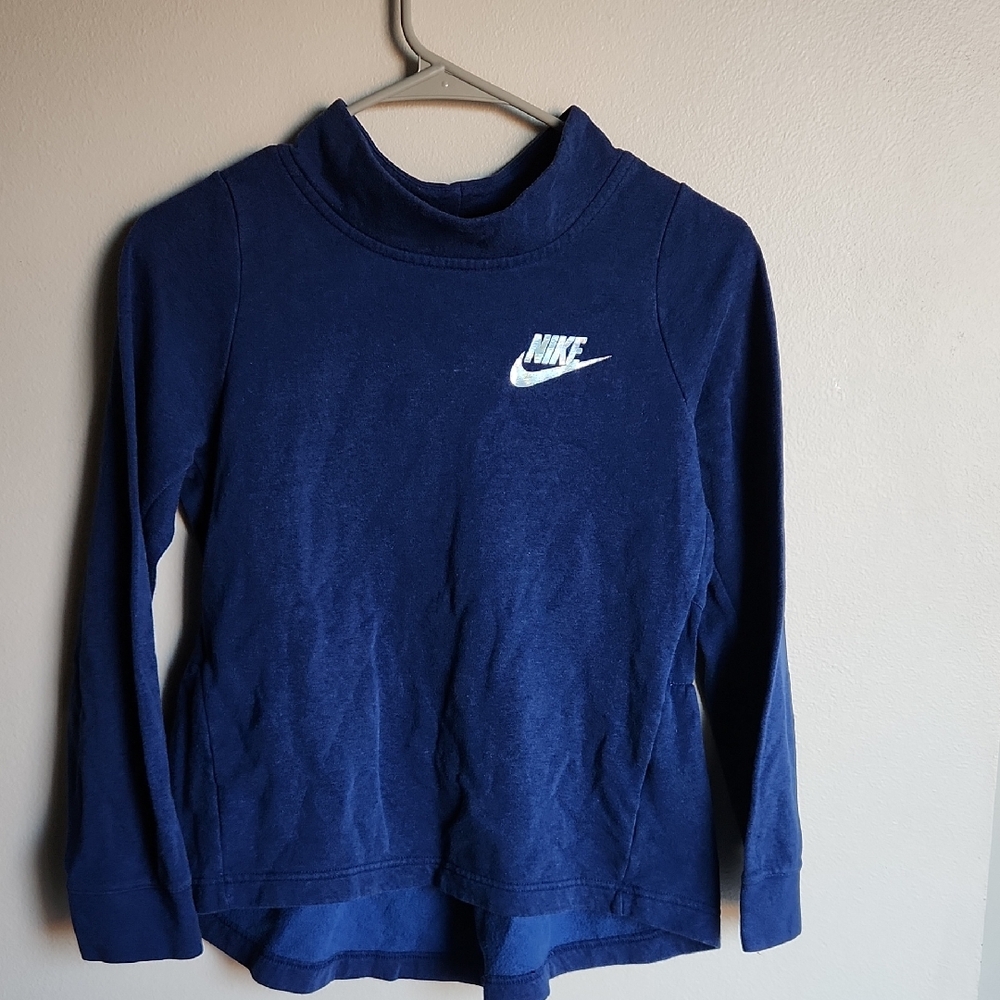 Nike Kids Girls Blue Sweater (Large)